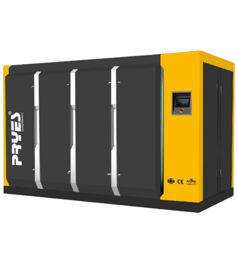 PM VFD screw air compressor by PRSCompressors with power range from 4KW to 250KW for energy-efficient industrial applications