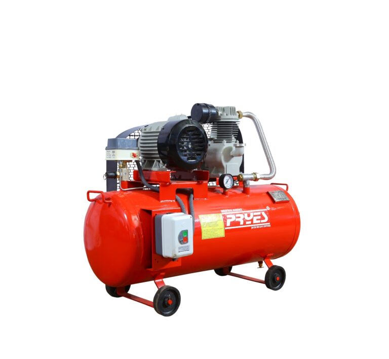 PRSCompressors single stage belt driven reciprocating air compressor for industrial air supply and workshop applications