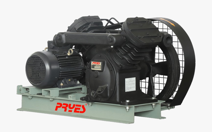 High-efficiency industrial vacuum pumps from PRS Compressor used for air evacuation and pressure control applications